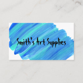 Kundenspezifische blaue Farbe gestreifter Visitenkarte