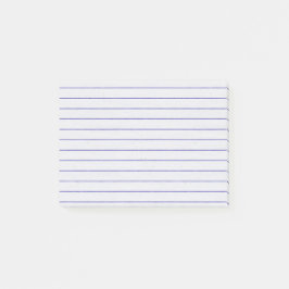Kundenspezifische blaue Linien Post-it Klebezettel