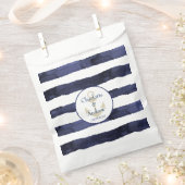 Kundenspezifische blaue Streifen Anker Geschenktütchen (Ausgeschnitten)