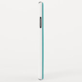 kundenspezifische, blaue und weiße Streifen Case-Mate iPhone Hülle (Hinten/Rechts)