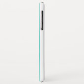 kundenspezifische, blaue und weiße Streifen Case-Mate iPhone Hülle (Hinten/Links)