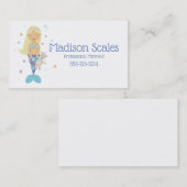 Kundenspezifische blonde kleine visitenkarte (Vorne/Hinten)