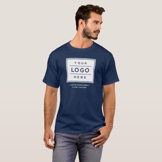 Kundenspezifische Blue-Business-Bezeichnung und Lo T-Shirt (Vorne ganz)