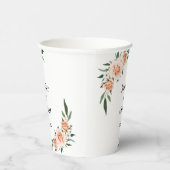 Kundenspezifische Blume Hochzeit Pappbecher (Rechts)