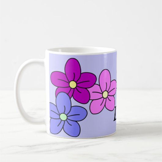 Kundenspezifische Blumen-Tassen Kaffeetasse (Links)