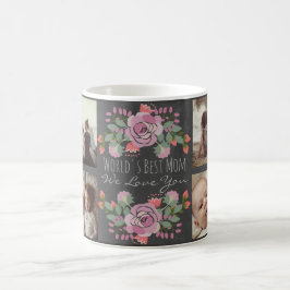 Kundenspezifische BlumenFototafel und -text Kaffeetasse