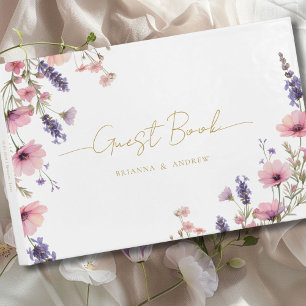 Kundenspezifische Blumenhochzeit Gästebuch