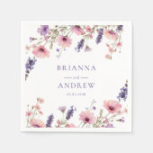 Kundenspezifische Blumenhochzeit Serviette (Vorderseite)