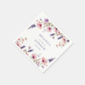 Kundenspezifische Blumenhochzeit Serviette (Ecke)