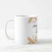 Kundenspezifische, blumenreiche "Hochzeitsplanung- Kaffeetasse (Links)