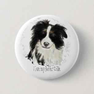 Kundenspezifische Border-Collie - Hundesammlung Button