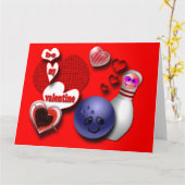 Kundenspezifische Bowling-Grußkarten Karte (Gelbe Blume)