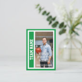 Kundenspezifische Bowling-Handelskarte (Kelly Gree Telefonnummerkarte (Stehend Vorderseite)