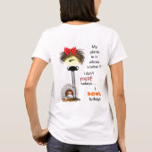 Kundenspezifische Bowlings-T - Shirtgeschenke T-Shirt (Rückseite)