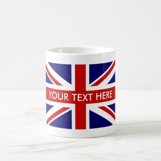 Kundenspezifische britische kaffeetasse (Mittel)