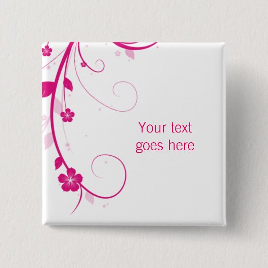 Kundenspezifische Brosche/Button des rosa Button (Vorderseite)