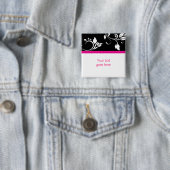 Kundenspezifische Brosche/Button mit 311 rosa Button (Beispiel)