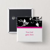 Kundenspezifische Brosche/Button mit 311 rosa Button (Vorne & Hinten)