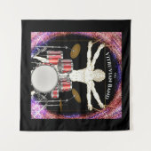 Kundenspezifische Bühne für Ihre Band! Wandteppich (Vorderseite (Horizontal))