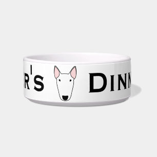 Kundenspezifische Bullterrier-Hundeschüssel Napf