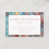 Kundenspezifische bunte abstrakte moderne visitenkarte (Rückseite)