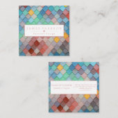 Kundenspezifische bunte moderne quadratische quadratische visitenkarte (Vorne/Hinten)