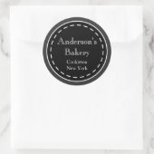 Kundenspezifische Chalkboard-Business-Sticker Runder Aufkleber (Tasche)