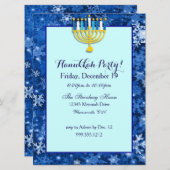 Kundenspezifische Chanukka-Party Einladungen (Vorne/Hinten)