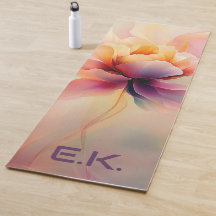 Kundenspezifische Chic Floral Watercolor Yoga Matt