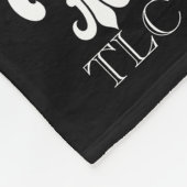 Kundenspezifische Chicmonogramm-Lilien-Fleecedecke Fleecedecke (Ecke)