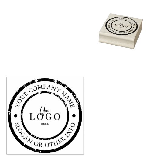 Kundenspezifische Circle Business Logo Gummistempel (Stempel)