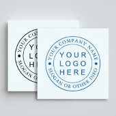 Kundenspezifische Circle Business Logo Gummistempel