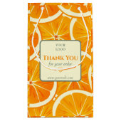 Kundenspezifische Citrus Business Vielen Dank Kleine Geschenktüte (Rückseite)