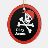 Kundenspezifische coole Piraten-Schädel-gekreuzte Keramikornament (Links)