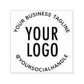 Kundenspezifische Corporate-Logos und Rundschreibe Permastempel (Design)