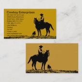 Kundenspezifische Cowboy-Visitenkarten - fertigen Visitenkarte (Vorne/Hinten)