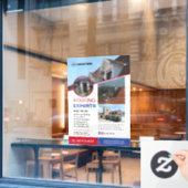 Kundenspezifische Dachdienste Fensteraufkleber (Café-Fenster)