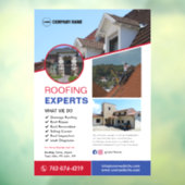 Kundenspezifische Dachdienste Fensteraufkleber (Blatt 3)