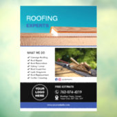 Kundenspezifische Dachdienste Fensteraufkleber (Blatt 3)