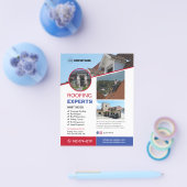 Kundenspezifische Dachdienste Flyer (Einzeln)