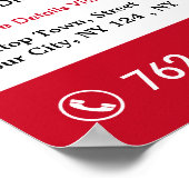 Kundenspezifische Dachdienste Poster (Ecke)