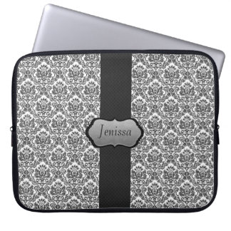 Kundenspezifische Damast-Laptop-Hülse Laptopschutzhülle