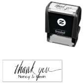 Kundenspezifische Dankbarkeit Sie Typografie Selbs Permastempel (Beispiel)