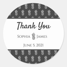 Kundenspezifische Dankeschön an Aufkleber, Minimal Runder Aufkleber