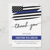 Kundenspezifische Dankeschön an den Polizeibeamten (Vorderseite)