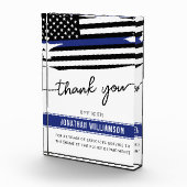 Kundenspezifische Dankeschön an den Polizeibeamten Fotoblock (Rechts)