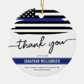 Kundenspezifische Dankeschön an den Polizeibeamten Keramik Ornament (Vorne)