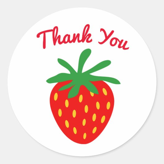 Kundenspezifische Dankeschön-Aufkleber mit rotem E Runder Aufkleber (Vorderseite)