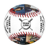 Kundenspezifische Dankeschön Coach Foto Baseball v (Rückseite)