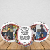 Kundenspezifische Dankeschön Coach Foto Baseball v